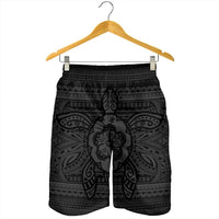 Hawaiian Turtle Polynesian Tribal Men's Shorts Gray AH - Polynesian Pride