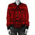 Hawaiian Turtle Polynesian Tribal Bomber Jacket Red AH - Polynesian Pride