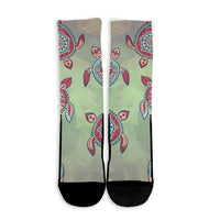 Hawaiian Turtle Polynesian Crew Socks - AH - Polynesian Pride