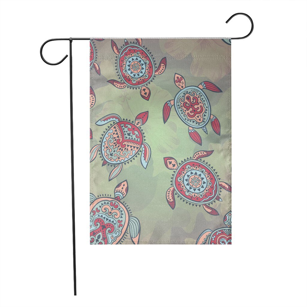 Hawaiian Turtle Polynesian Flag - AH - Polynesian Pride