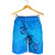 Hawaiian Turtle Swim In The OCean With Hibiscus Polynesian Men's Shorts - AH - Polynesian Pride