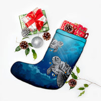 Hawaiian Turtle Swim With Fish In The Ocean Polynesian Christmas Stocking - AH - Polynesian Pride