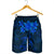 Hawaiian Turtles Hibiscus Plumeria Polynesian Men's Shorts - Blue - AH - Polynesian Pride