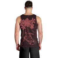 Hawaiian Turtles Hibiscus Plumeria Polynesian Tank Top - Pink - AH - Polynesian Pride