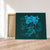 Hawaiian Turtles Hibiscus Plumeria Polynesian Canvas - Turquoise - AH Canvas Poly-cotton - Polynesian Pride