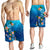 Hawaiian Tuttle And Plumeria Flower In The Sea Polynesian Men's Shorts - AH - Polynesian Pride