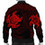 Hawaiian Two Turtle Polynesian Bomber Jacket Red AH - Polynesian Pride