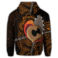 Hawaiian Warrior Helmet Kanaka Polynesian Hoodie - Polynesian Pride