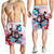 Hawaiian Wave Hibiscus Watercolor Turtle Polynesian Men's Shorts - AH - Polynesian Pride