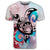 Hawaiian Wave Hibiscus Watercolor Turtle Polynesian T Shirt AH - Polynesian Pride