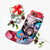 Hawaiian Wave Hibiscus Watercolor Turtle Polynesian Christmas Stocking - AH - Polynesian Pride