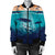 Hawaiian Whale And Turtle In Sunset Polynesian Bomber Jacket - AH - Polynesian Pride