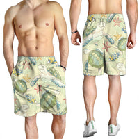 Hawaiian World Animals In Sea Men's Shorts - AH - Polynesian Pride