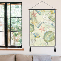 Hawaiian World Animals In Sea Hanging Poster - AH - Polynesian Pride