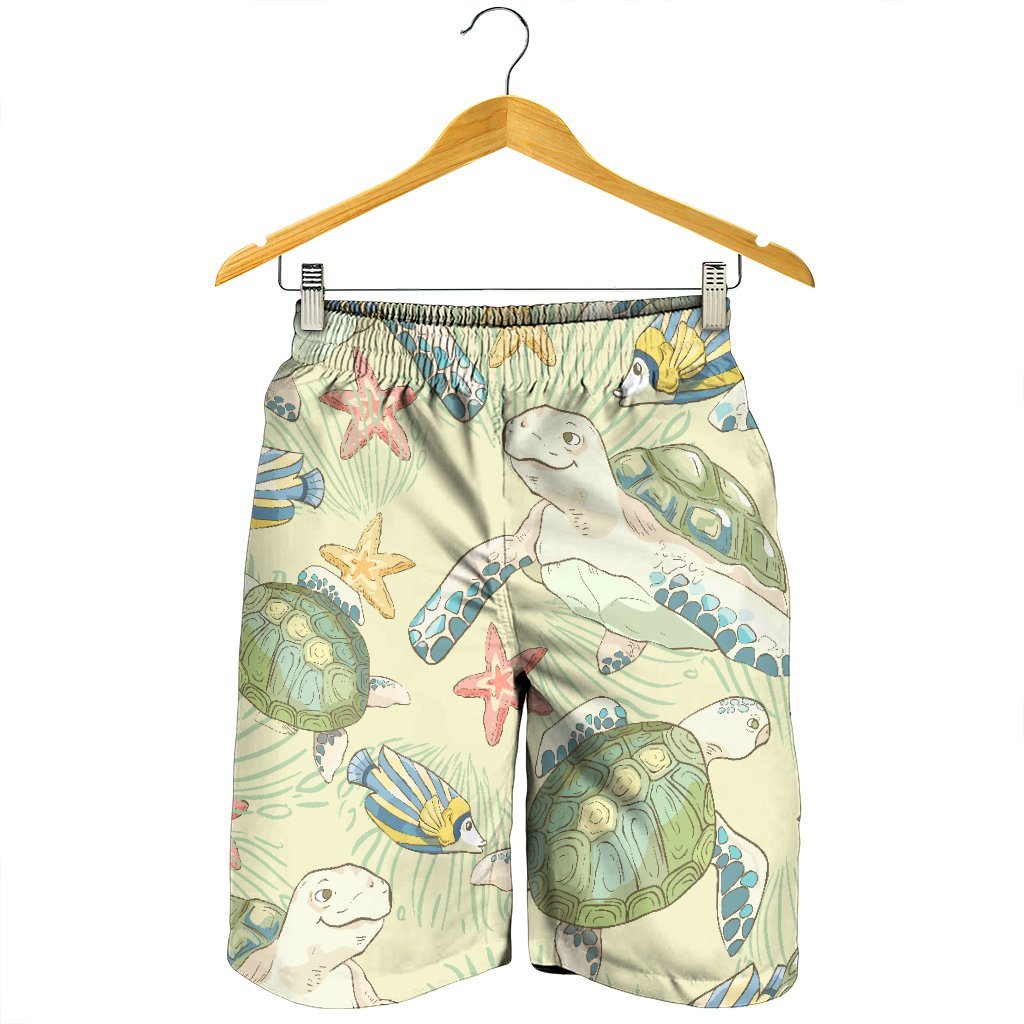 Hawaiian World Animals In Sea Men's Shorts - AH - Polynesian Pride
