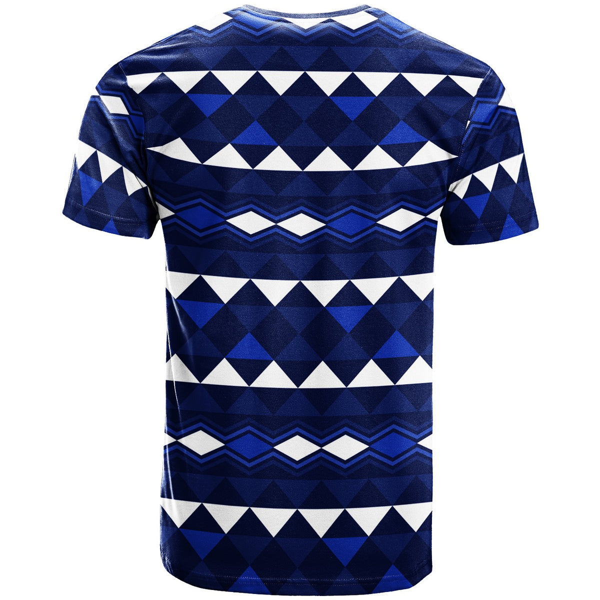 Hawaii Custom T Shirt Dark Blue Hawaiian Tribal Seamless Pattern Basic Style - Polynesian Pride