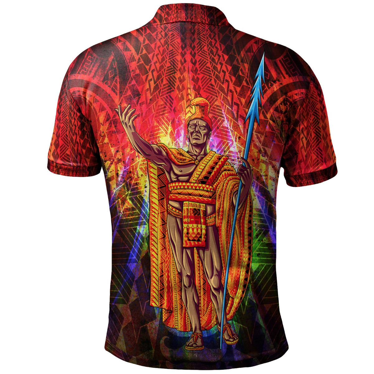 Hawaii Polo Shirt Hawaii King Polynesian Patterns - Polynesian Pride