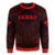 Hawaiian Kanaka Map Polynesian Sweatshirt - Red - Brad Style - AH - Polynesian Pride