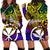 Hawaii Women Hoodie Dress - Rainbow Polynesian Pattern Rainbow - Polynesian Pride
