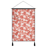 Hibiscus Flower Pattern Hanging Poster - AH Hanging Poster 43 x 65 cm Cotton And Linen - Polynesian Pride