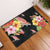 Hibiscus Plumeria Turtle Door Mat AH Door Mat Black - Polynesian Pride