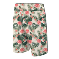Hibiscus Plumeria Tropical Red Board Shorts - Polynesian Pride
