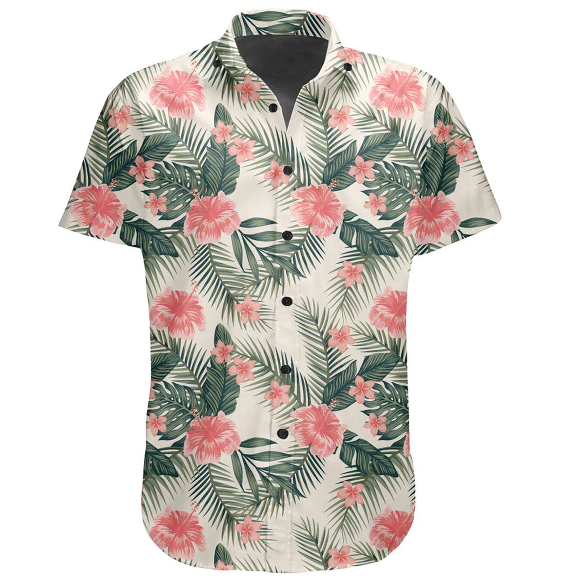 Hawaiian Shirt - Hibiscus Plumeria Tropical Red Shirt - Polynesian Pride
