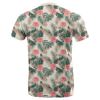 Hawaii Hibiscus Plumeria Tropical Red T Shirt - Polynesian Pride