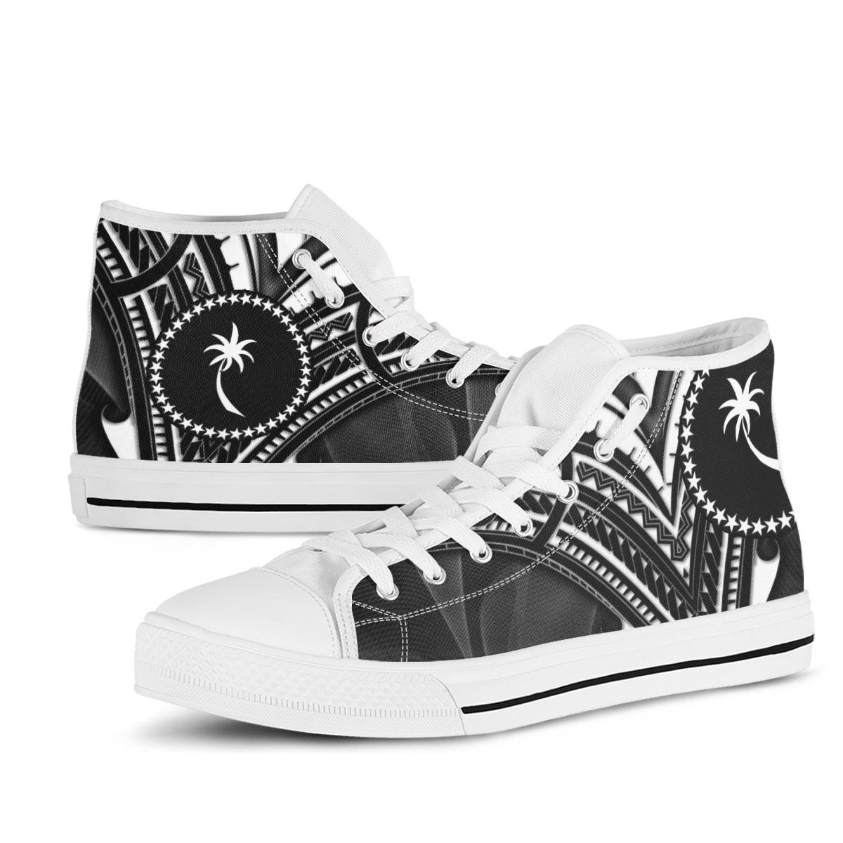 Chuuk State High Top Shoes - Cross Style - Polynesian Pride