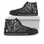 Vanuatu High Top Shoes - Cross Style Unisex Black - Polynesian Pride