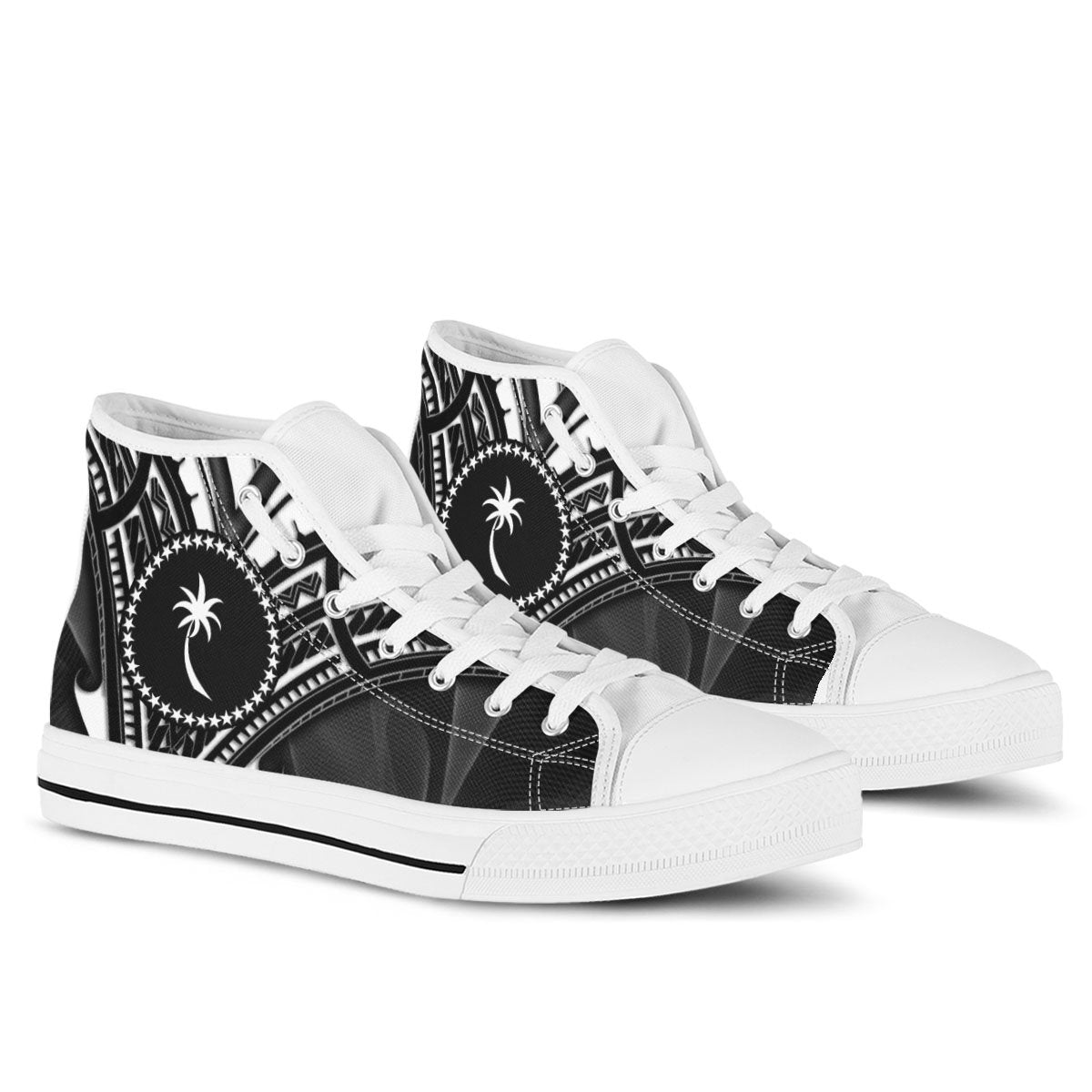 Chuuk State High Top Shoes - Cross Style - Polynesian Pride