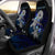 American Samoa Polynesian Car Seat Covers - Blue Turtle Couple Universal Fit Blue - Polynesian Pride