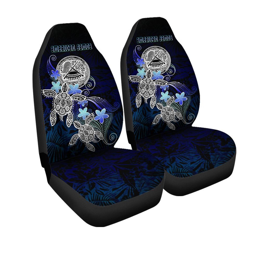 American Samoa Polynesian Car Seat Covers - Blue Turtle Couple - Polynesian Pride