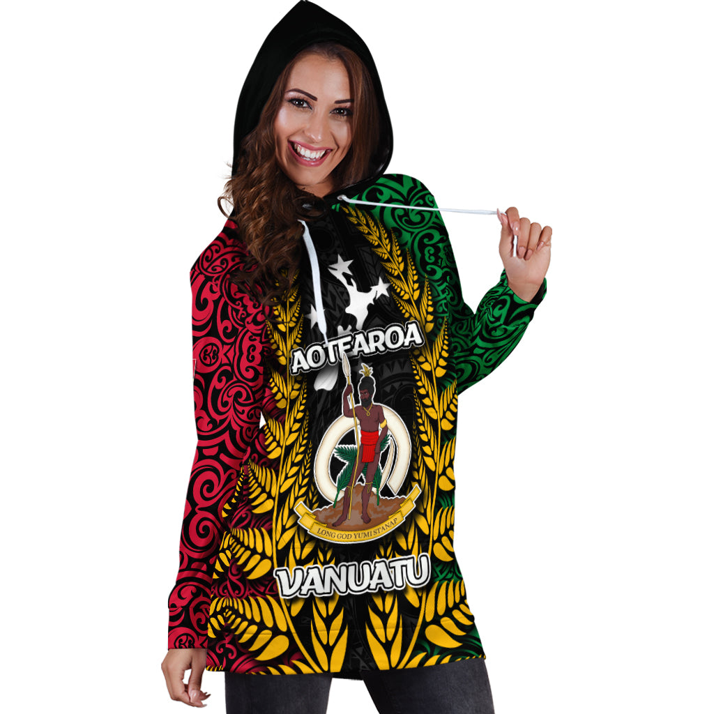 Vanuatu Hoodie Dress Mix Aotearoa LT6 - Polynesian Pride
