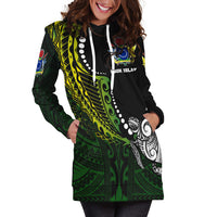 (Custom Personalised) Cook Islands Hoodie Dress Simple Style LT16 - Polynesian Pride
