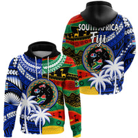 Indigenous South Africa Mixed Fiji Palm Tapa Hoodie LT9 - Polynesian Pride