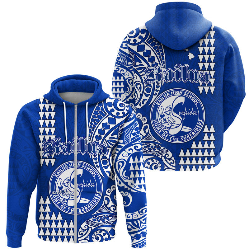 Hawaii Kailua High School Hoodie Tribal Kakau LT9 - Polynesian Pride