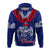 Custom Toa Samoa Hoodie Ulafala Style Samoa Warriors LT7 Pullover Hoodie Blue - Polynesian Pride