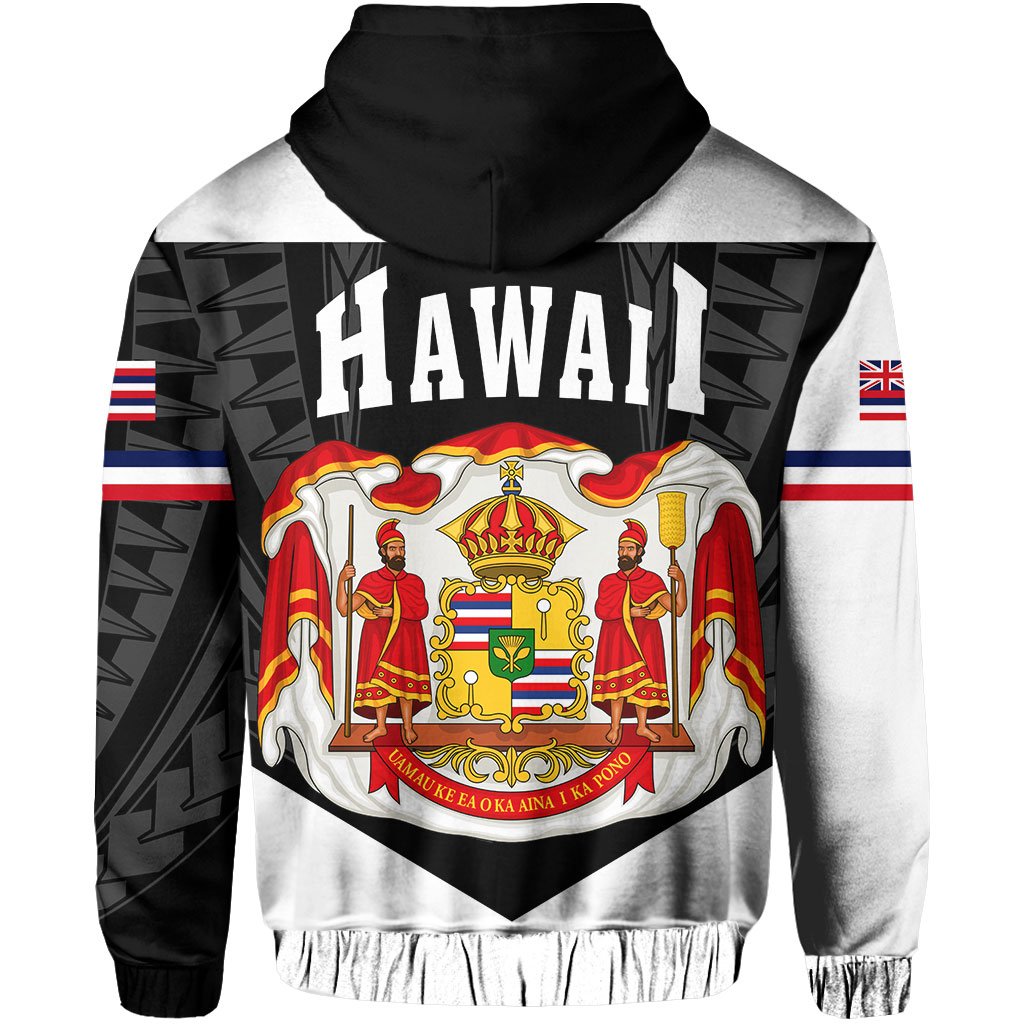 Hawaii Polynesian Coat of Arms Hoodie Ball Style - Polynesian Pride