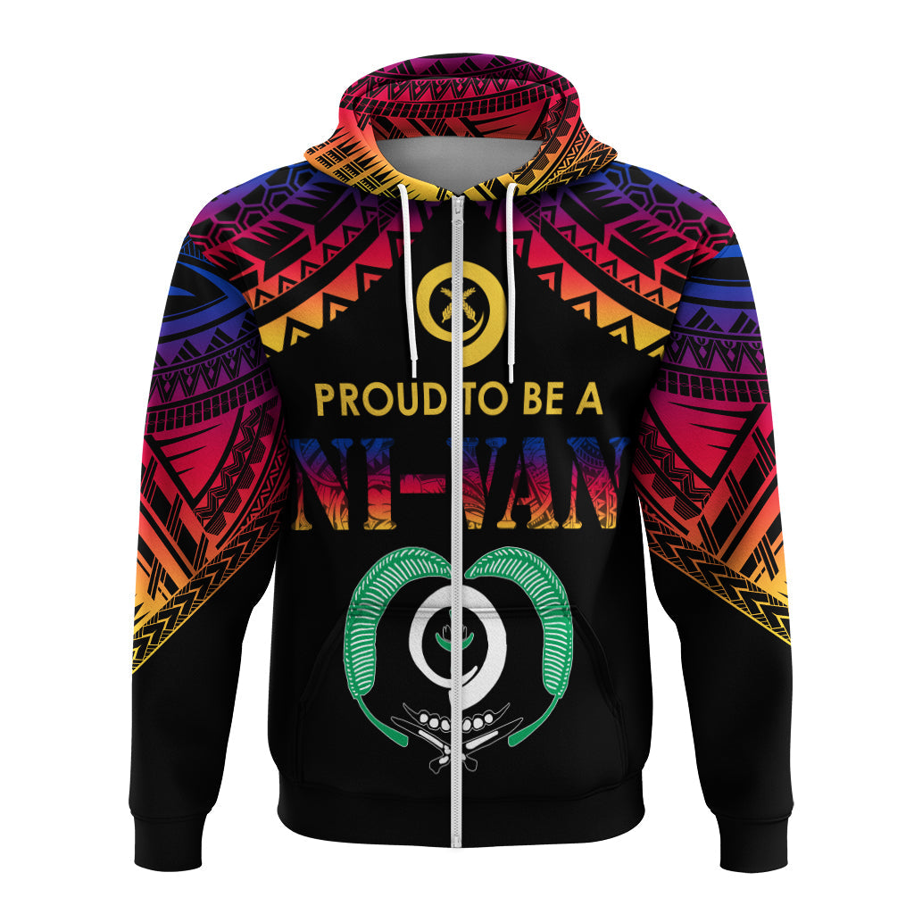 Vanuatu Proud To Be A Ni Van Polynesian Pattern Hoodie Torba Province LT7 - Polynesian Pride