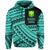 Polynesian Protect Mauna Kea Kanaka Maoli Hawaii Hoodie Turquoise Quarter Style - Polynesian Pride