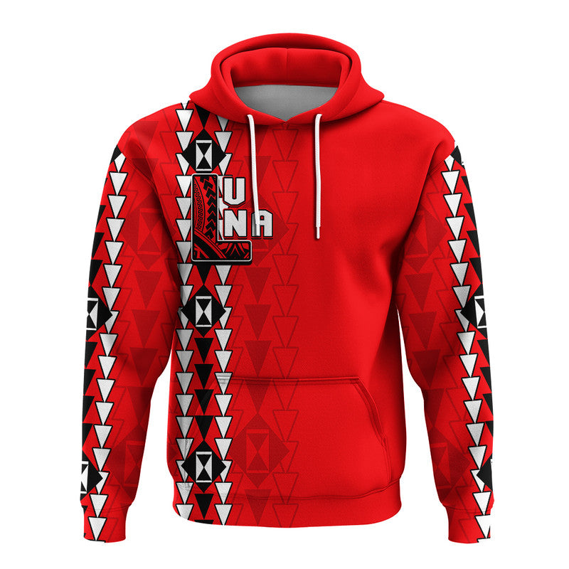 Hawaii Lahainaluna High Mix Kakau Hoodie LT6 Pullover Hoodie Red - Polynesian Pride