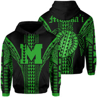 Molokai Island Polynesian Hoodie Comely Style Unisex Green - Polynesian Pride