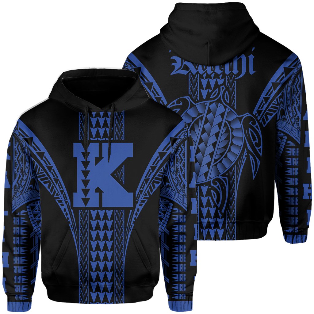 Kalihi Polynesian Hoodie Comely Style Unisex Navy Blue - Polynesian Pride