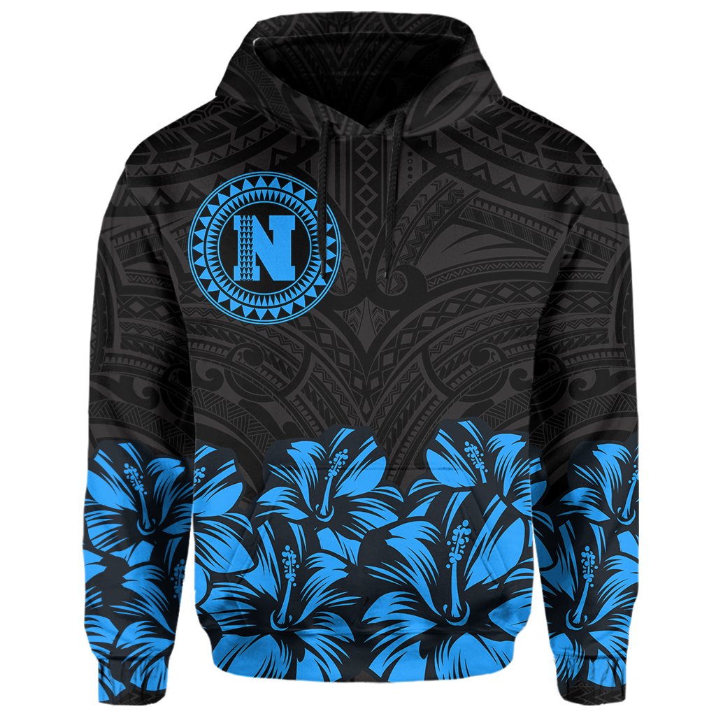 Nihoa Map Hibiscus Polynesian Hoodie Lithe Style - Polynesian Pride