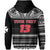 Custom Wallis and Futuna Rugby Hoodie Polynesian Clever Black Custom Text and Number - Polynesian Pride