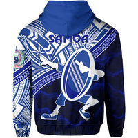 Custom Manu Samoa Rugby Hoodie Dab Trend Creative - Polynesian Pride