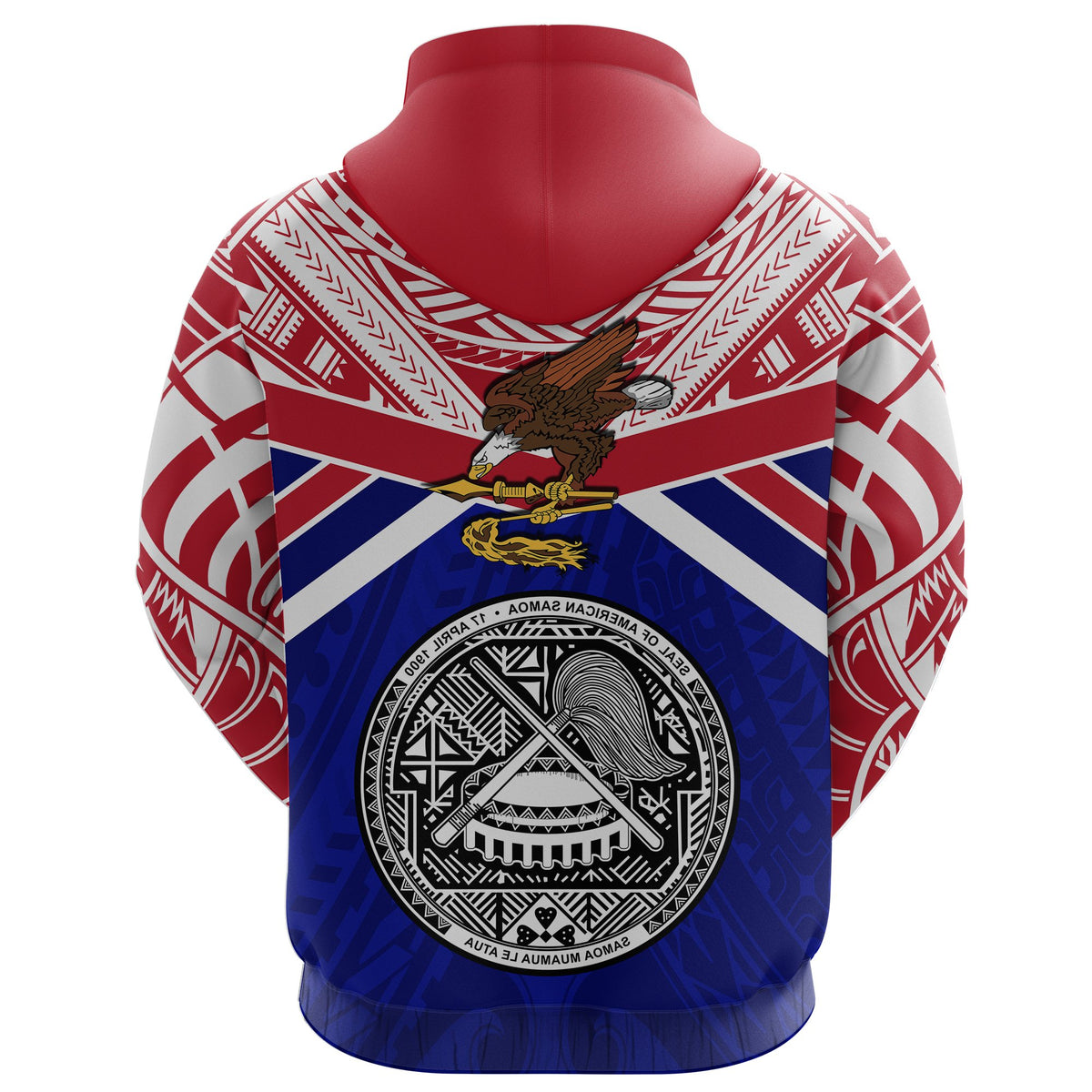 American Samoa Rugby Hoodie Eagle Flag - Polynesian Pride
