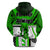 Custom Polynesian Valentine Couple Hoodie Queen and King Heart Green Version LT9 - Polynesian Pride