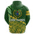 Cook Islands Rugby Zip Hoodie Coconut Leaves The Kukis - Polynesian Pride